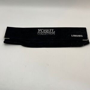 Fossil Collection Linuso Black Velvet Pouch Watch Case Holder